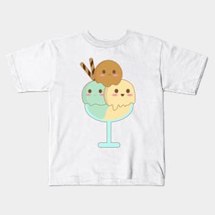 Cute Ice-cream Scoops Kids T-Shirt